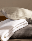 DreamFit® Pillowcases / Standard Quilted Bamboo Reversible Pillowcase/ Shams Quilted Sheet Set Reversible Pillowcase / Shams