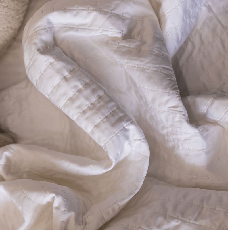 DreamFit® Sheets White / Queen Enhanced Bamboo™ Quilted Sheet Ensemble