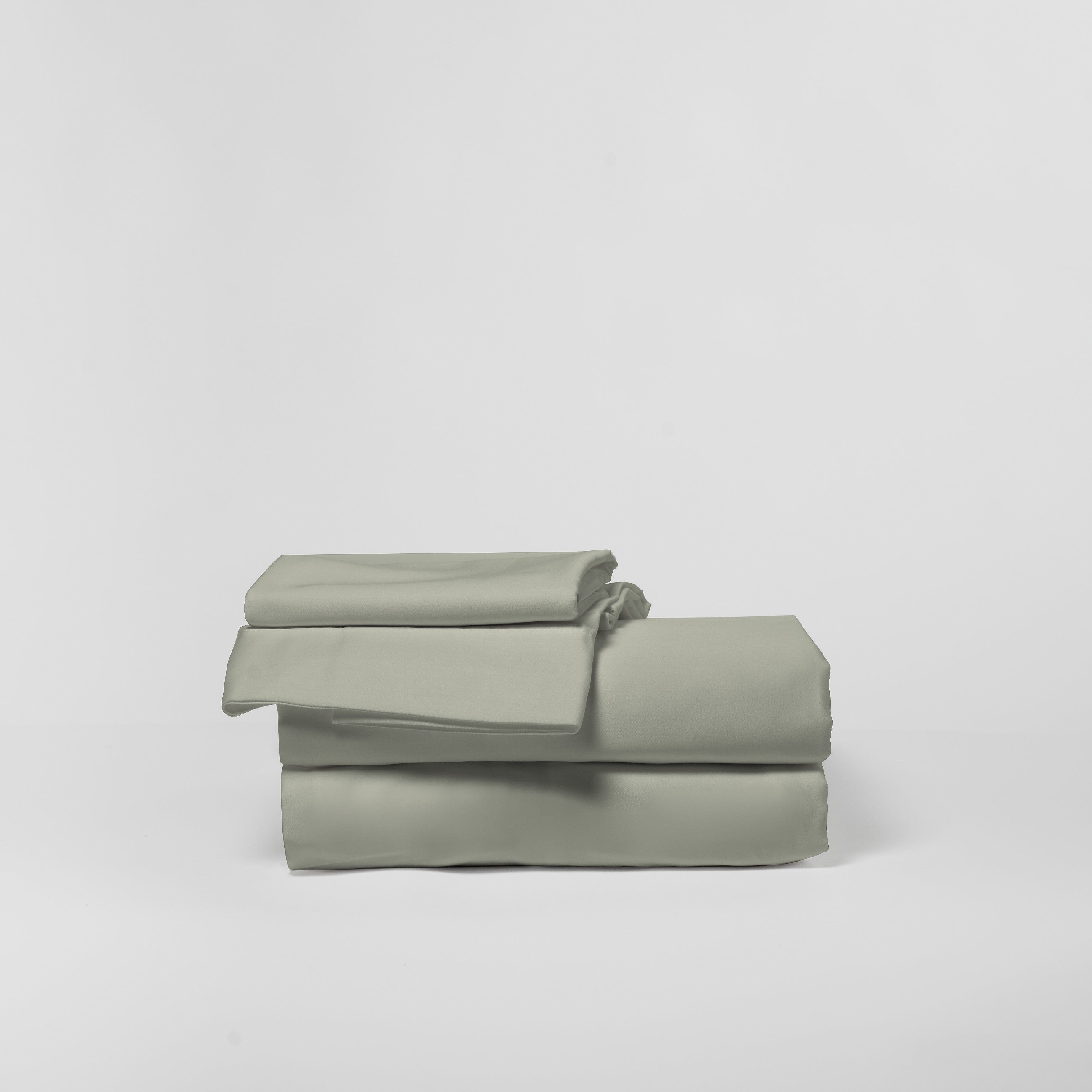 DreamFit® Sheets Sage / Twin 100% Long Staple Cotton Sheet Set | Durable & Buttery Soft Long Staple Cotton Sheet Sets | Bedding with Straps