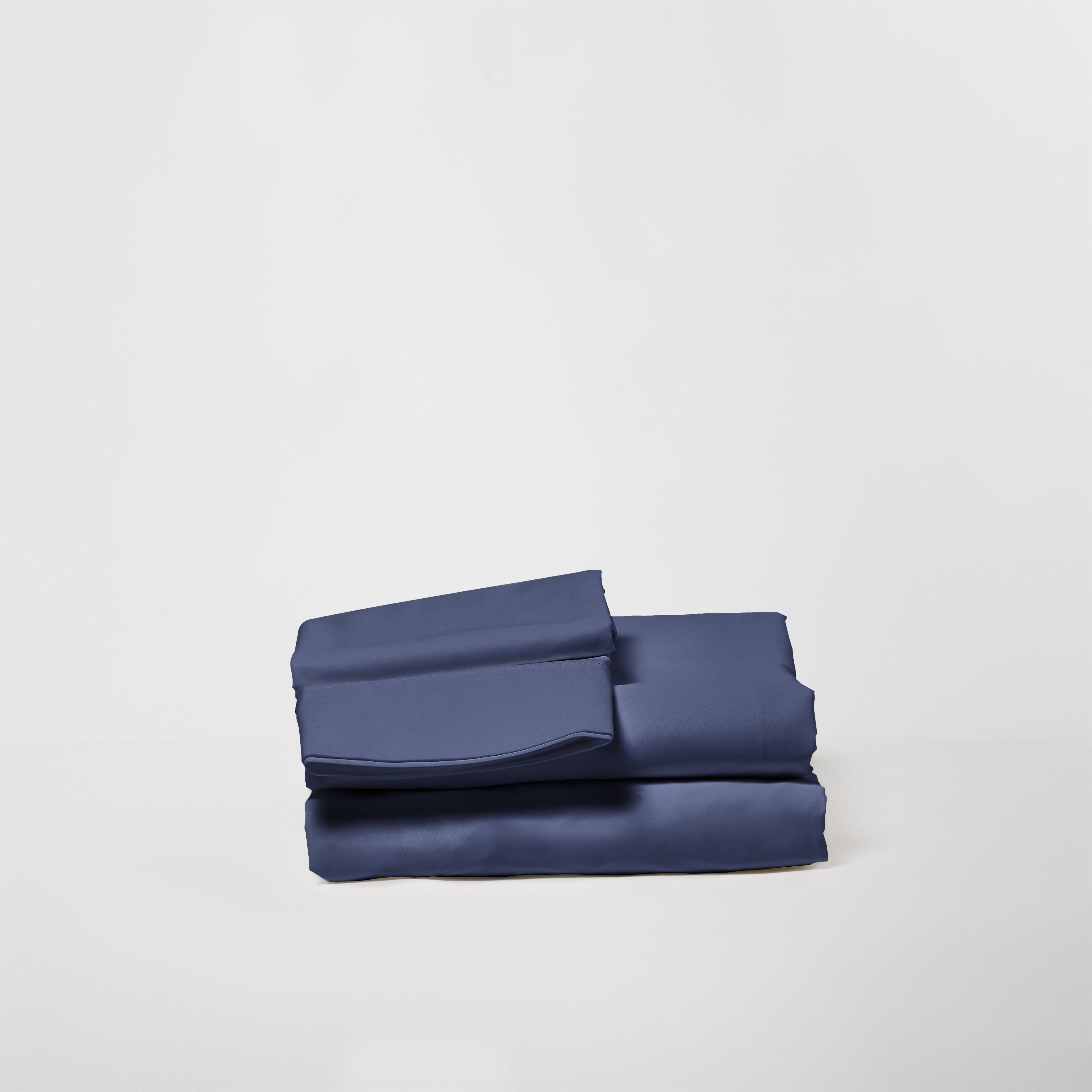 DreamFit® Sheets Twin / Blue 100% Organic Cotton Percale Sheet Set | Crisp & Cool 100% Organic Cotton Percale Sheets - Healthy Sheets
