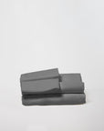 DreamFit® Sheets Twin / Gray 100% Organic Cotton Percale Sheet Set | Crisp & Cool 100% Organic Cotton Percale Sheets - Healthy Sheets