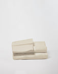 DreamFit® Sheets Twin / Ivory 100% Organic Cotton Percale Sheet Set | Crisp & Cool 100% Organic Cotton Percale Sheets - Healthy Sheets