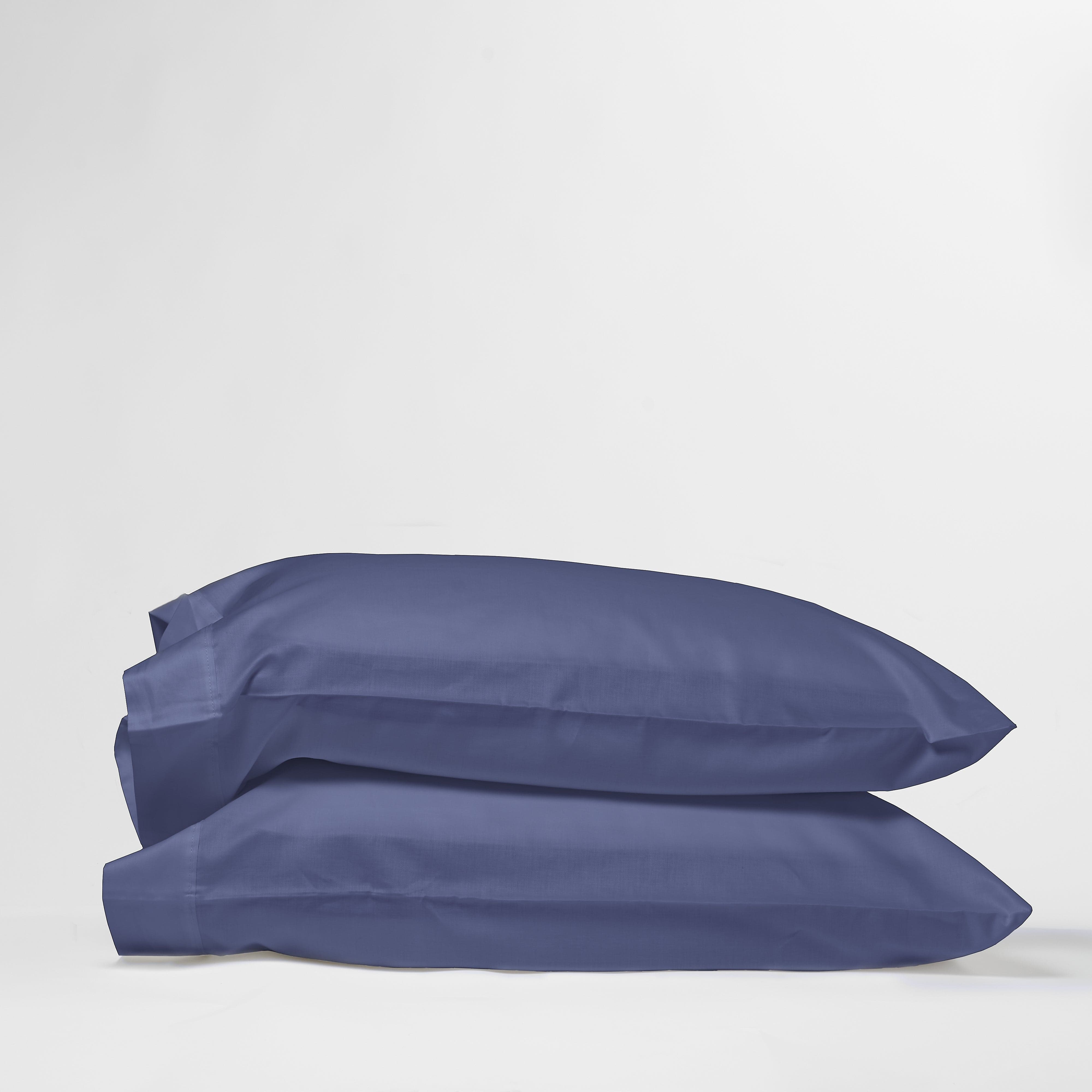 DreamFit® Pillowcases Blue / Standard 100% Long Staple Cotton Pillowcase set of 2, DreamComfort™ Collection Long Staple Cotton Pillow Case Set