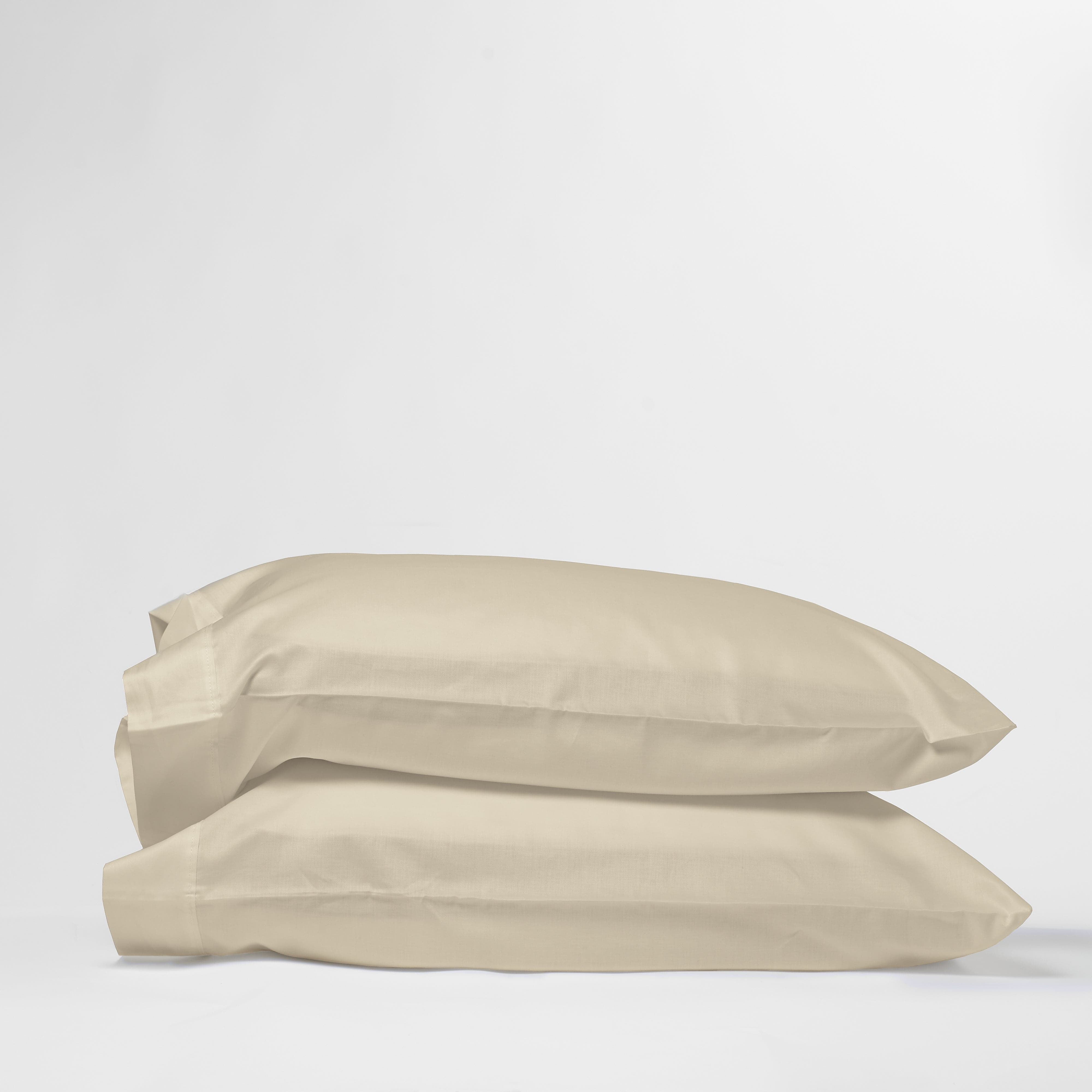 DreamFit® Pillowcases Ivory / Standard 100% Long Staple Cotton Pillowcase set of 2, DreamComfort™ Collection Long Staple Cotton Pillow Case Set