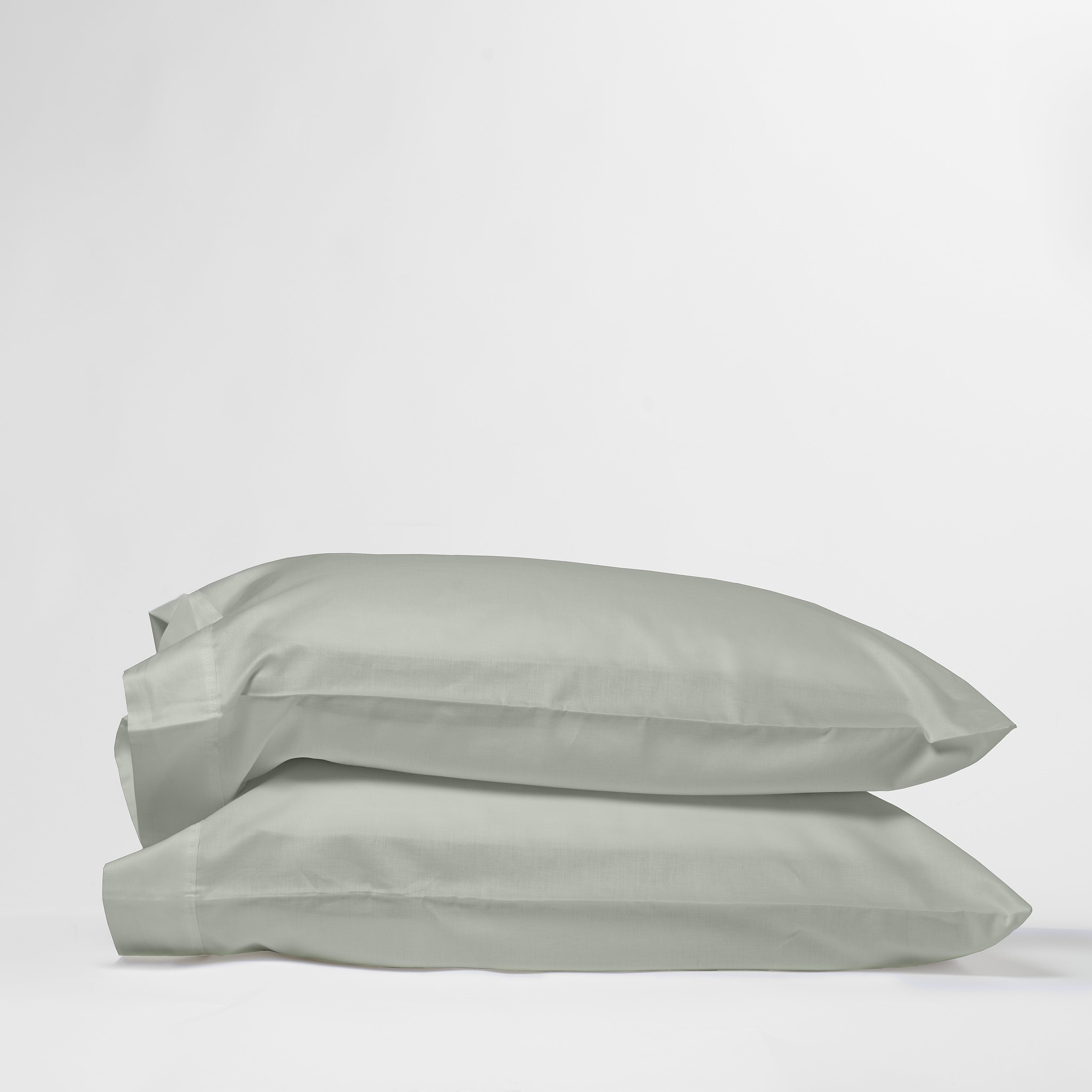 DreamFit® Pillowcases Sage / Standard 100% Long Staple Cotton Pillowcase set of 2, DreamComfort™ Collection Long Staple Cotton Pillow Case Set