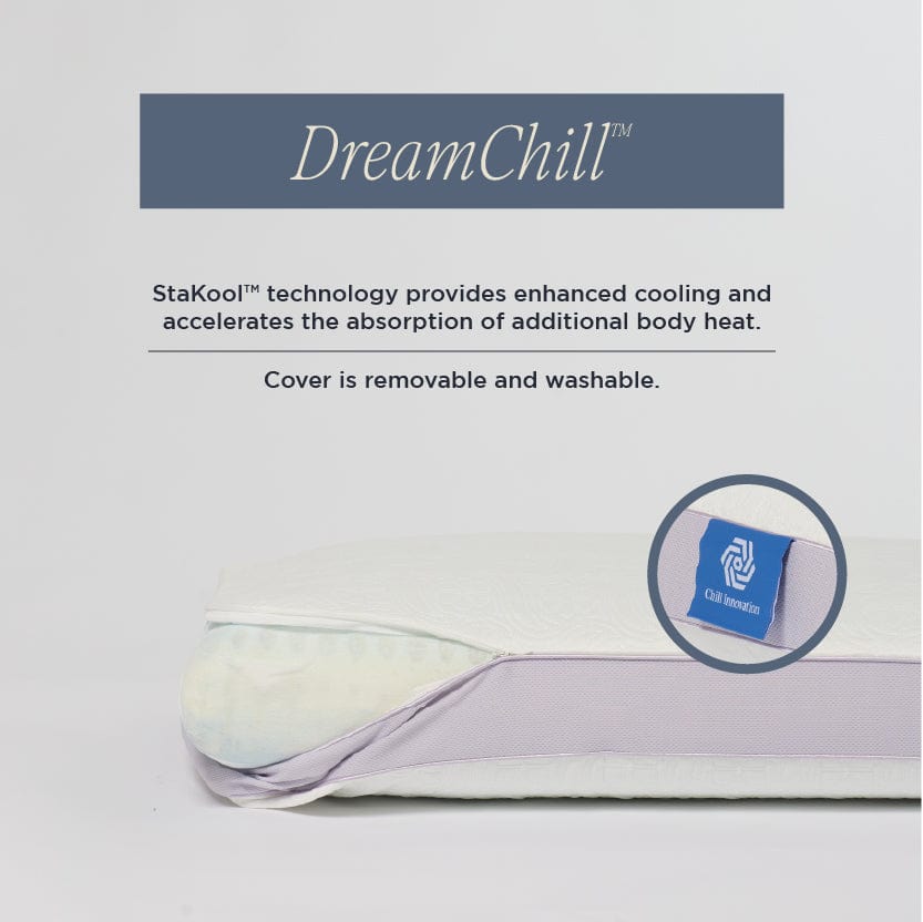 DreamFit® Pillows Memory Foam Max Cooling Pillow with Washable Cover Memory Foam Cooling Pillow with Washable Cover