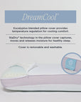 DreamFit® Pillows Memory Foam Max Cooling Pillow with Washable Cover Memory Foam Cooling Pillow with Washable Cover