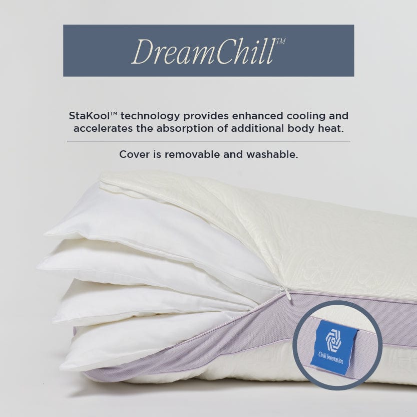 DreamFit® Pillows Adjustable Quattro Pillow (4 Inserts) with Washable Cover DreamFit DreamChill™ Quattro Pillow - The Best Customizable Pillow