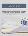 DreamFit® Pillows Adjustable Trio Pillow (3 Inserts) with Washable Cover Adjustable Pillow with Washable Cover