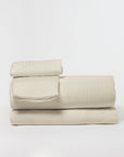 DreamFit® Sheets Ivory / Queen Enhanced Bamboo™ Quilted Sheet Ensemble | The Unicorn Sheet Set Bamboo Quilted Bedding Sets