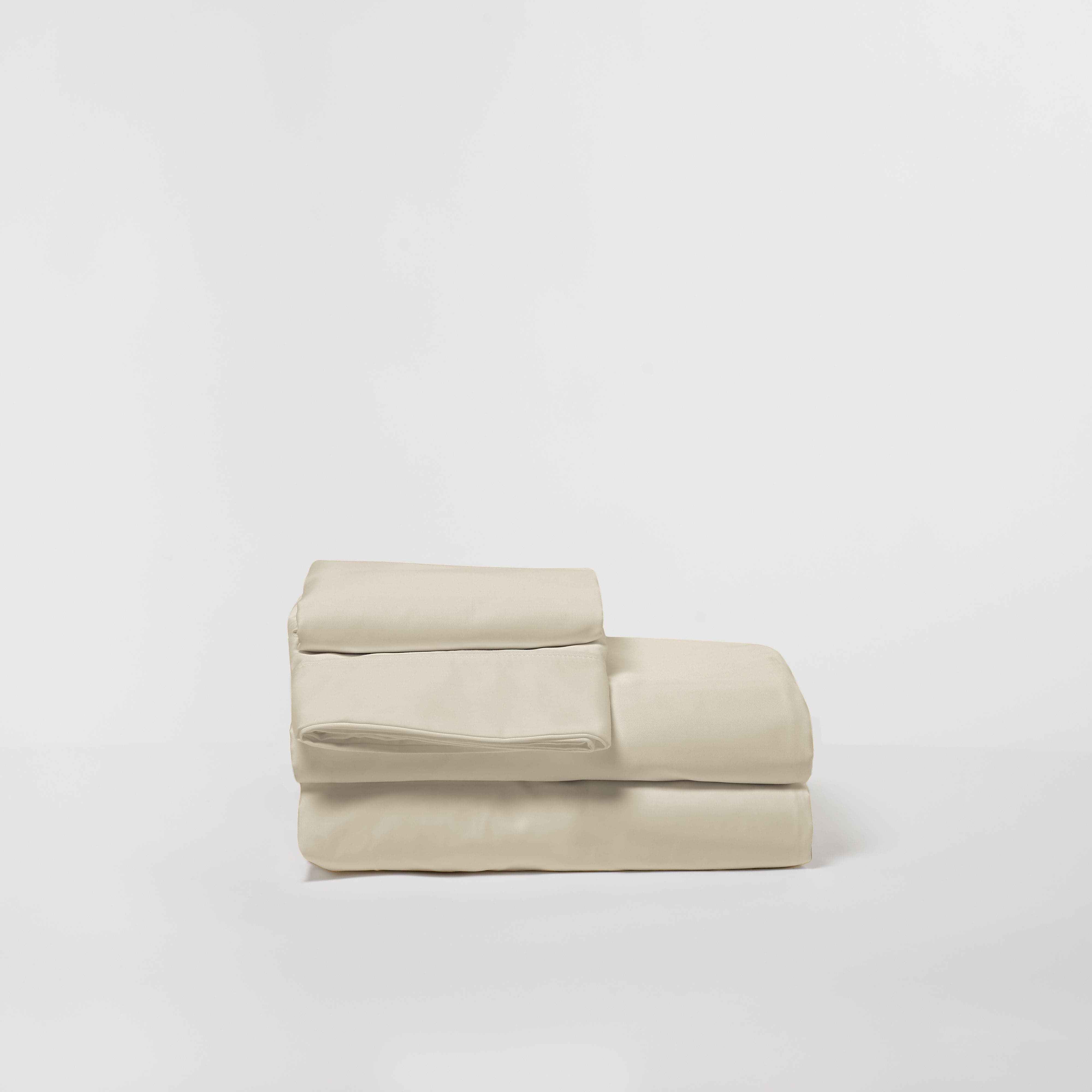 DreamFit® Sheets Ivory / Twin 100% Egyptian Cotton Sheet Set | Luxurious & Smooth 100% Egyptian Cotton Sheet Set | Cooling Sheets