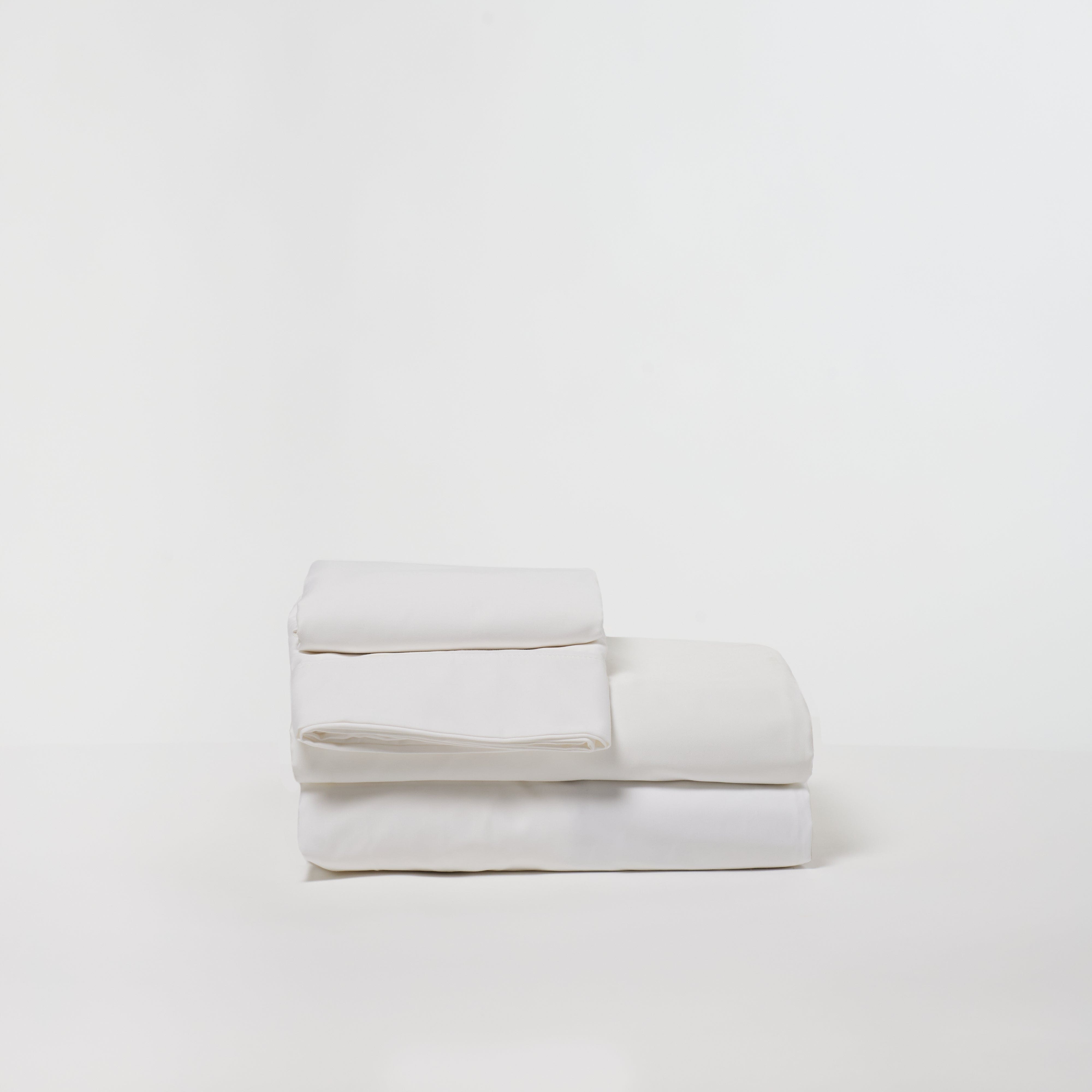 DreamFit® Sheets White / Twin 100% Egyptian Cotton Sheet Set | Luxurious & Smooth 100% Egyptian Cotton Sheet Set | Cooling Sheets