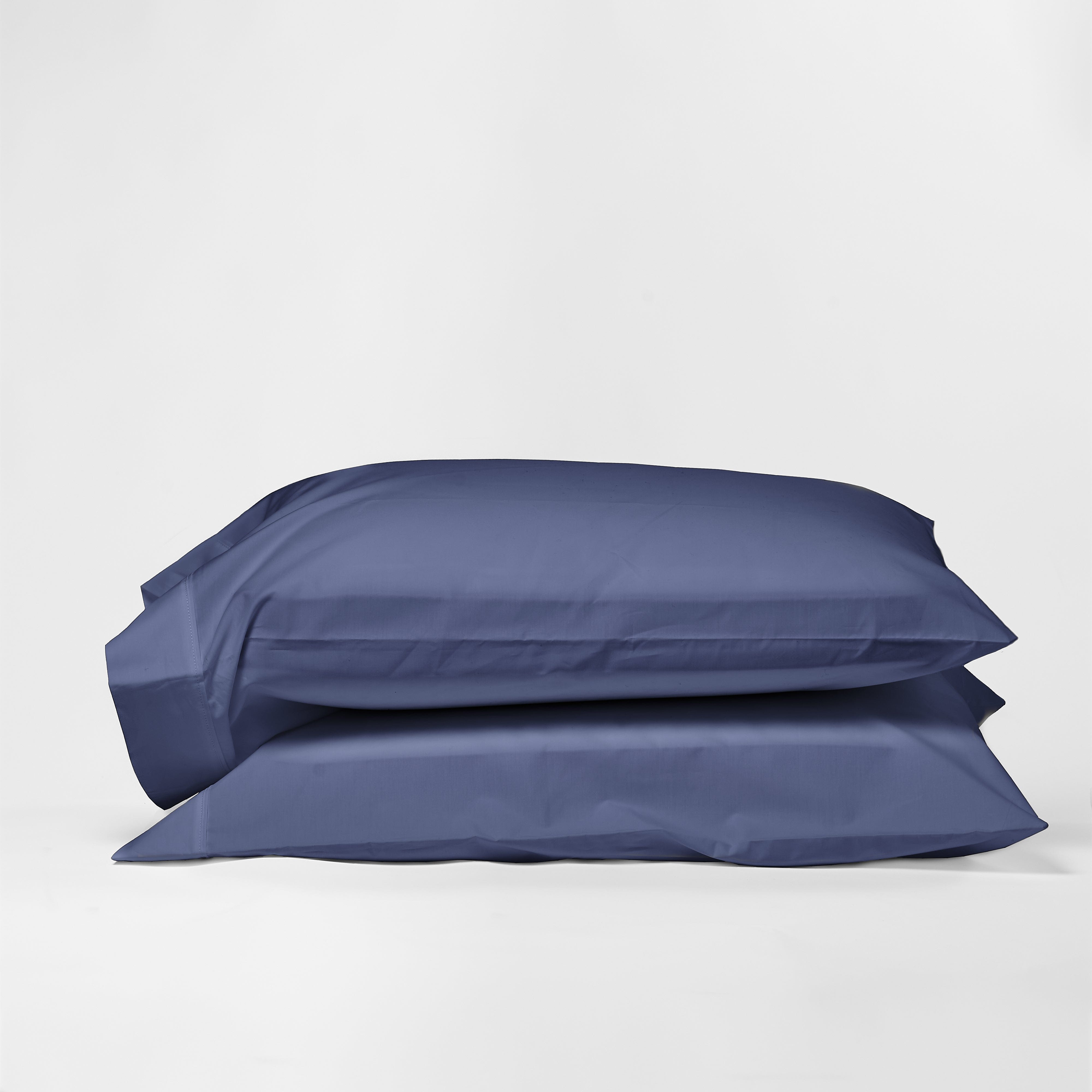 DreamFit® Pillowcases Blue / Standard 100% Egyptian Cotton Pillowcase Set of 2, DreamCool™ Collection Egyptian Cotton Pillow Case Set - Luxury Cotton Pillowcases
