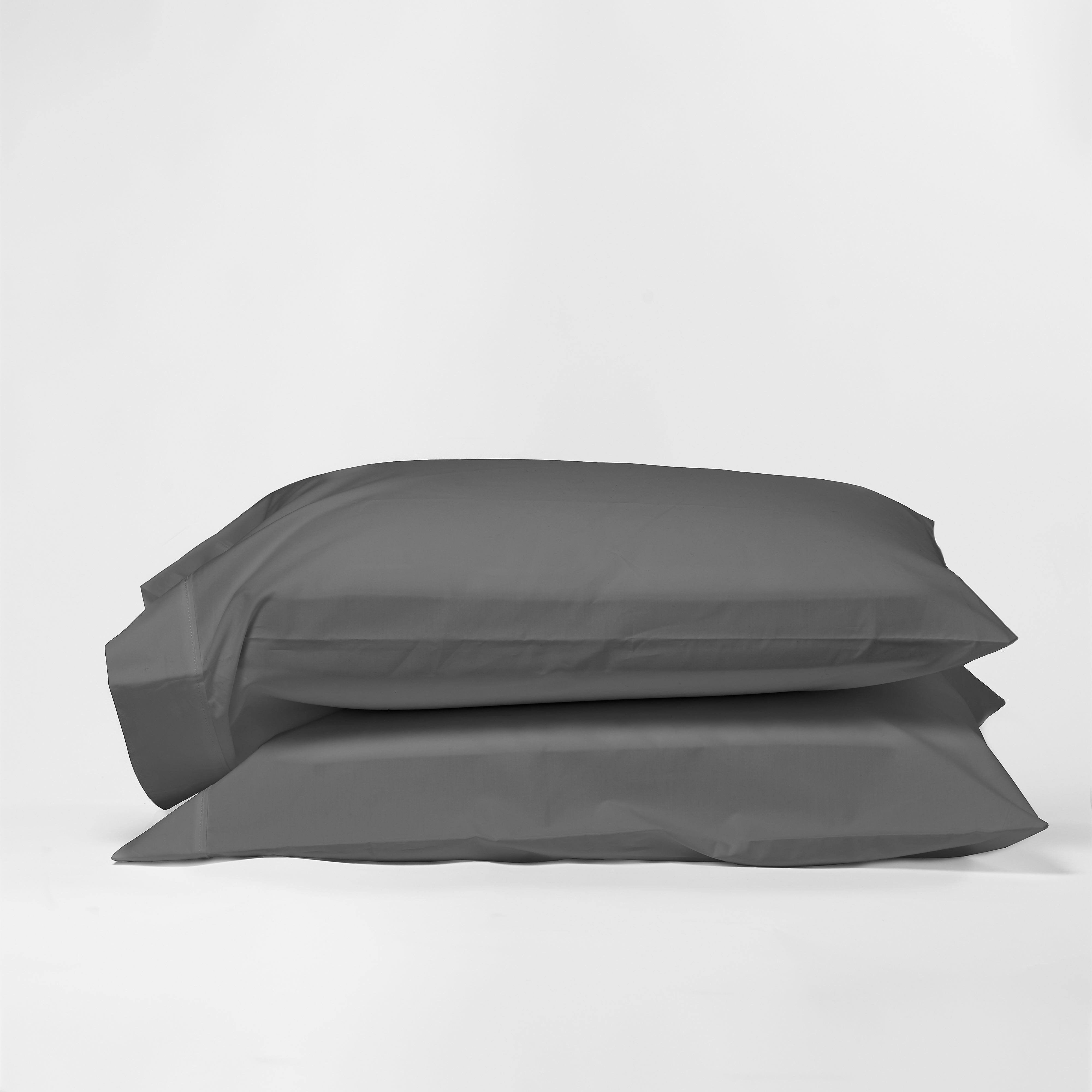 DreamFit® Pillowcases Gray / Standard 100% Egyptian Cotton Pillowcase Set of 2, DreamCool™ Collection Egyptian Cotton Pillow Case Set - Luxury Cotton Pillowcases