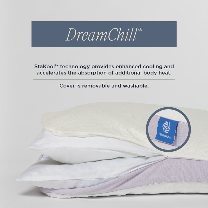 DreamFit® Pillows Adjustable Duo Pillow (2 Inserts) with Washable Cover Adjustable Memory Foam Pillow