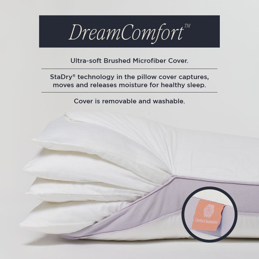 DreamFit® Pillows Adjustable Quattro Pillow (4 Inserts) with Washable Cover DreamFit DreamChill™ Quattro Pillow - The Best Customizable Pillow