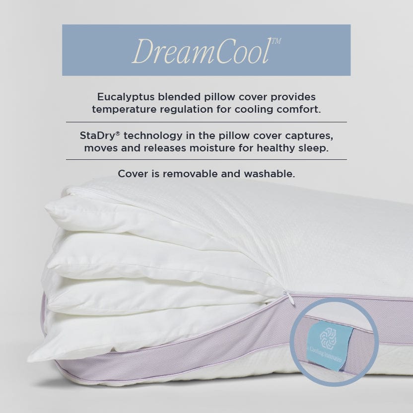 DreamFit® Pillows Adjustable Quattro Pillow (4 Inserts) with Washable Cover DreamFit DreamChill™ Quattro Pillow - The Best Customizable Pillow