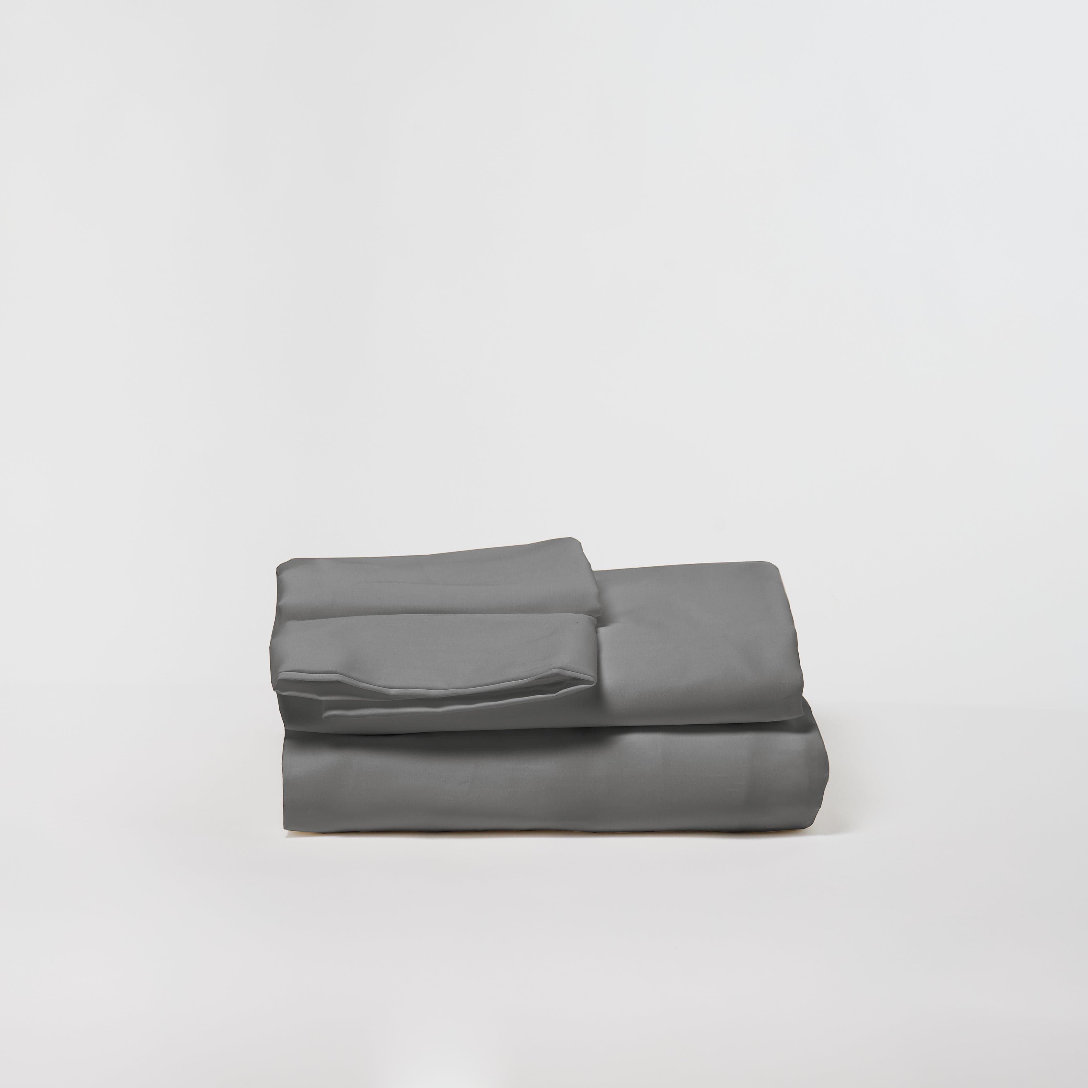 DreamFit® Sheets Gray / Twin 100% Pima Cotton Sheet Set | Silky & Smooth Best Pima Cotton Sheet Sets
